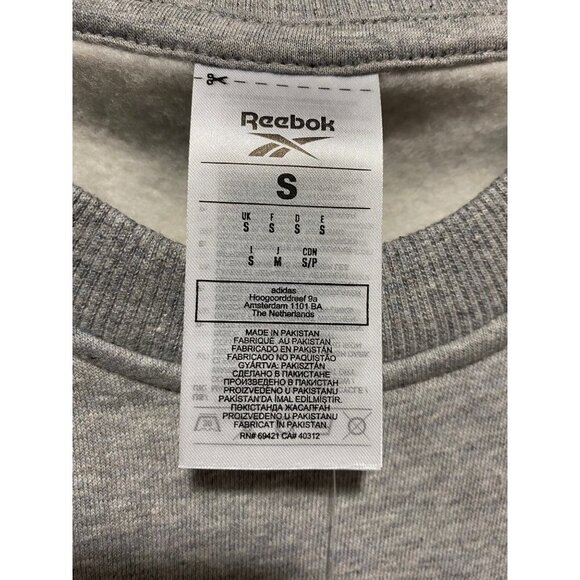 NWT Reebok Crew Neck Long Sleeve Sweatshirt Men's Size S - Picture 6 of 7
